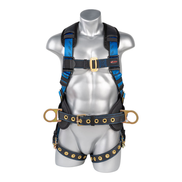 KStrong® Kapture™ Essential+ 5-Point FBH with Back Pad, TB Waist Belt and Legs, 3 D-rings (ANSI) - HardHatGear