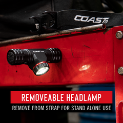 COAST Rechargeable Dual Power Headlamp XPH30R - HardHatGear