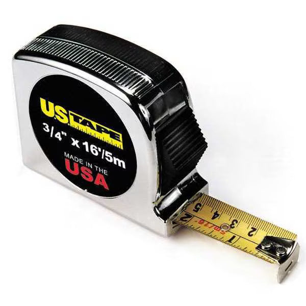 U.S. TAPE Tape Measure, 3/4" x 16'/5m