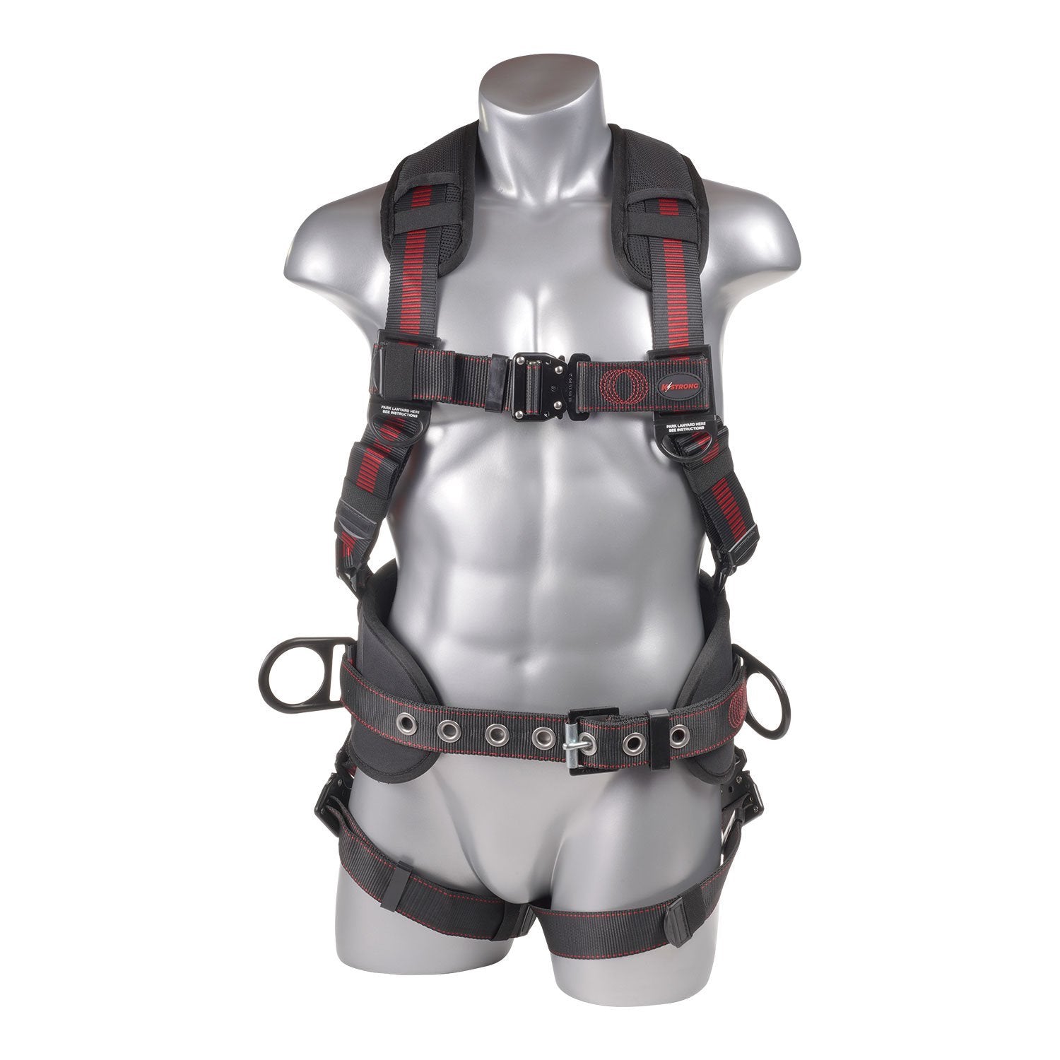 KStrong® Kapture™ Epic 5-Point Full Body Harness, Padded, 3 D-Rings, QC Chest and Legs (ANSI)
