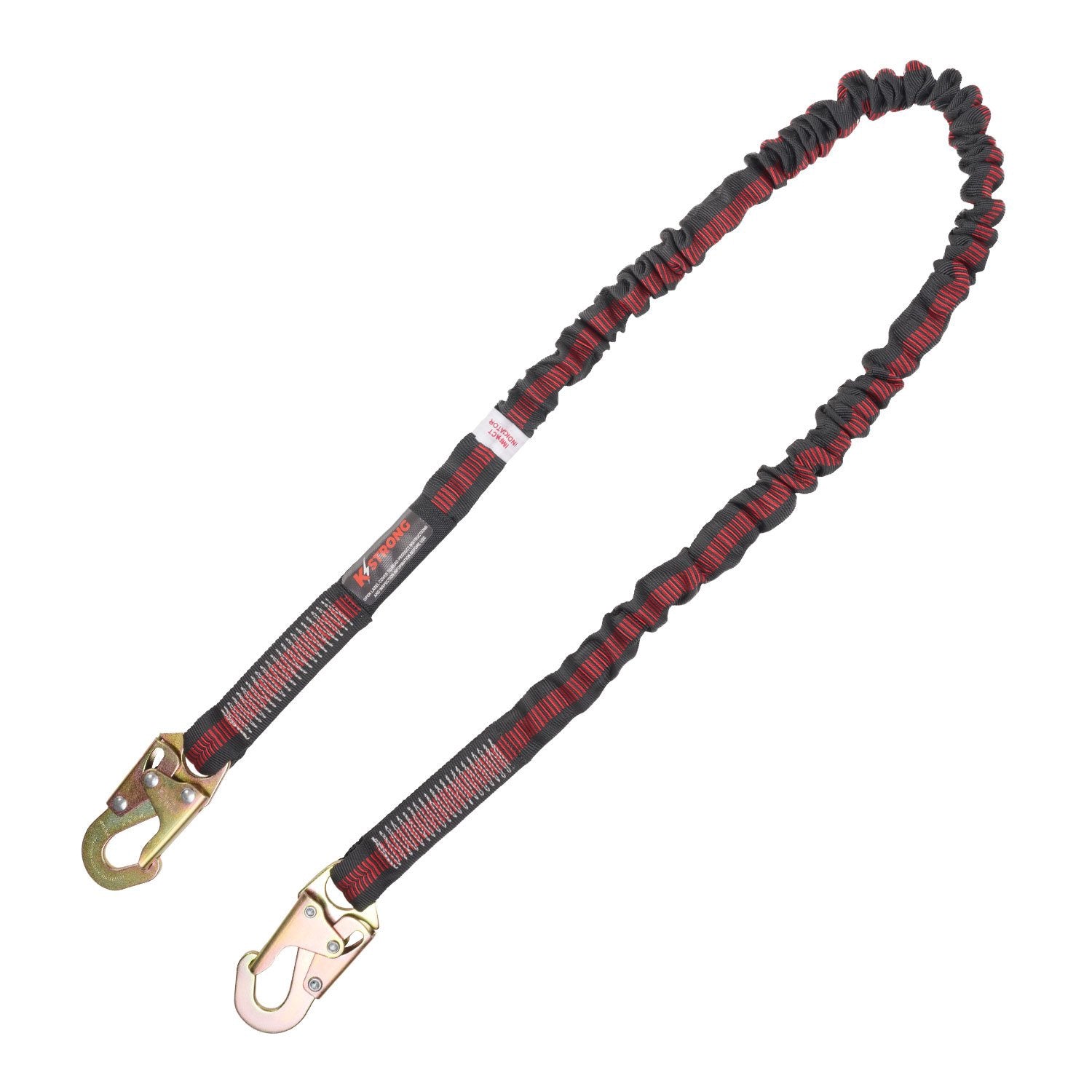 KStrong® 6 ft. Internal Design Shock Absorbing Lanyard with Snap Hooks (ANSI)