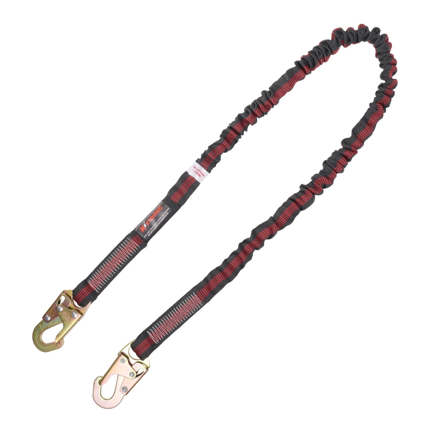 KStrong® 6 ft. Internal Design Shock Absorbing Lanyard with Snap Hooks (ANSI)