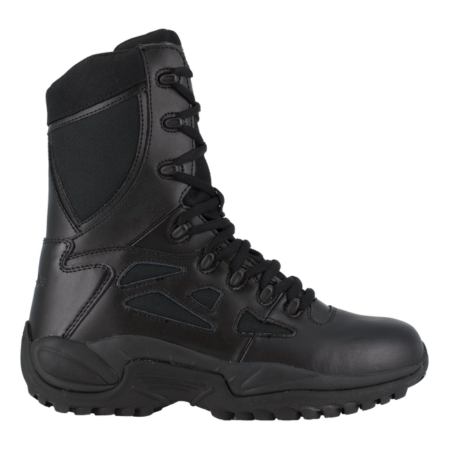 Reebok Men's 8" Stealth Side-Zipper Soft Toe Work Boots #RB8875