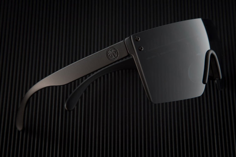 Heat Wave Lazer Face Sunglasses: Black Frame/Black Lens Z87+ - HardHatGear