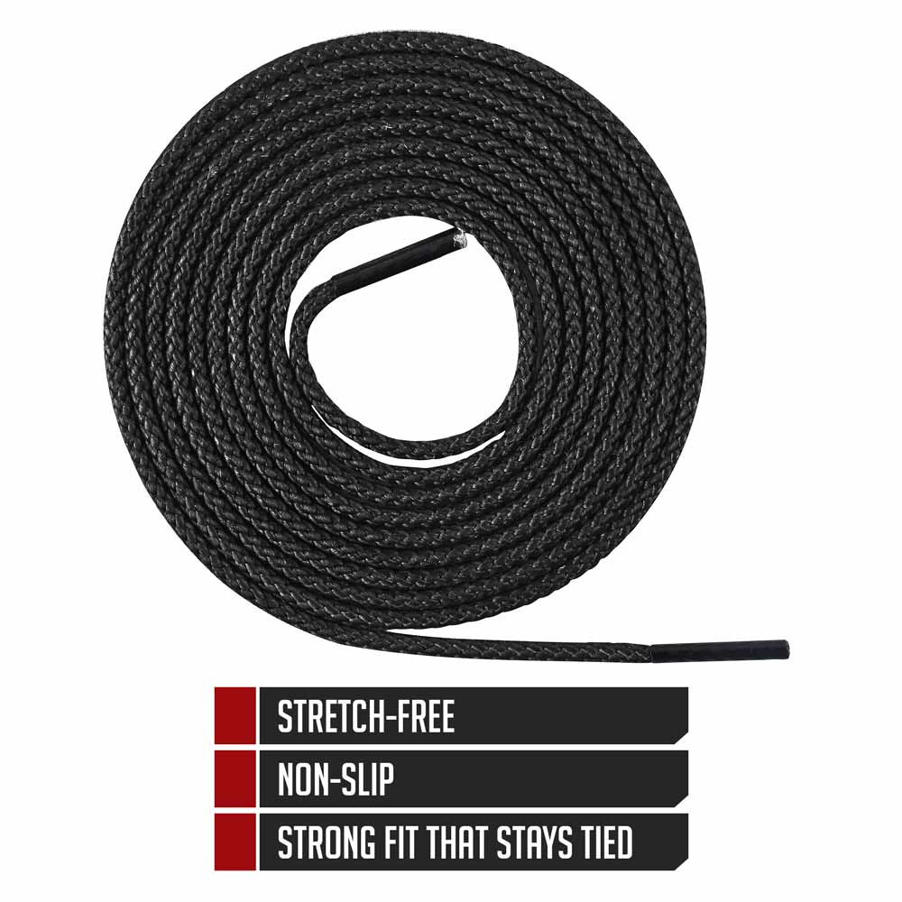 Ironlace™ Unbreakable Boot Laces & Shoelaces - Black