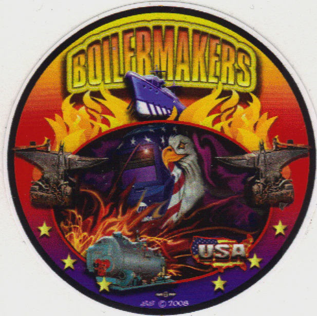 Boilermakers Premium Hard Hat Sticker #BW1