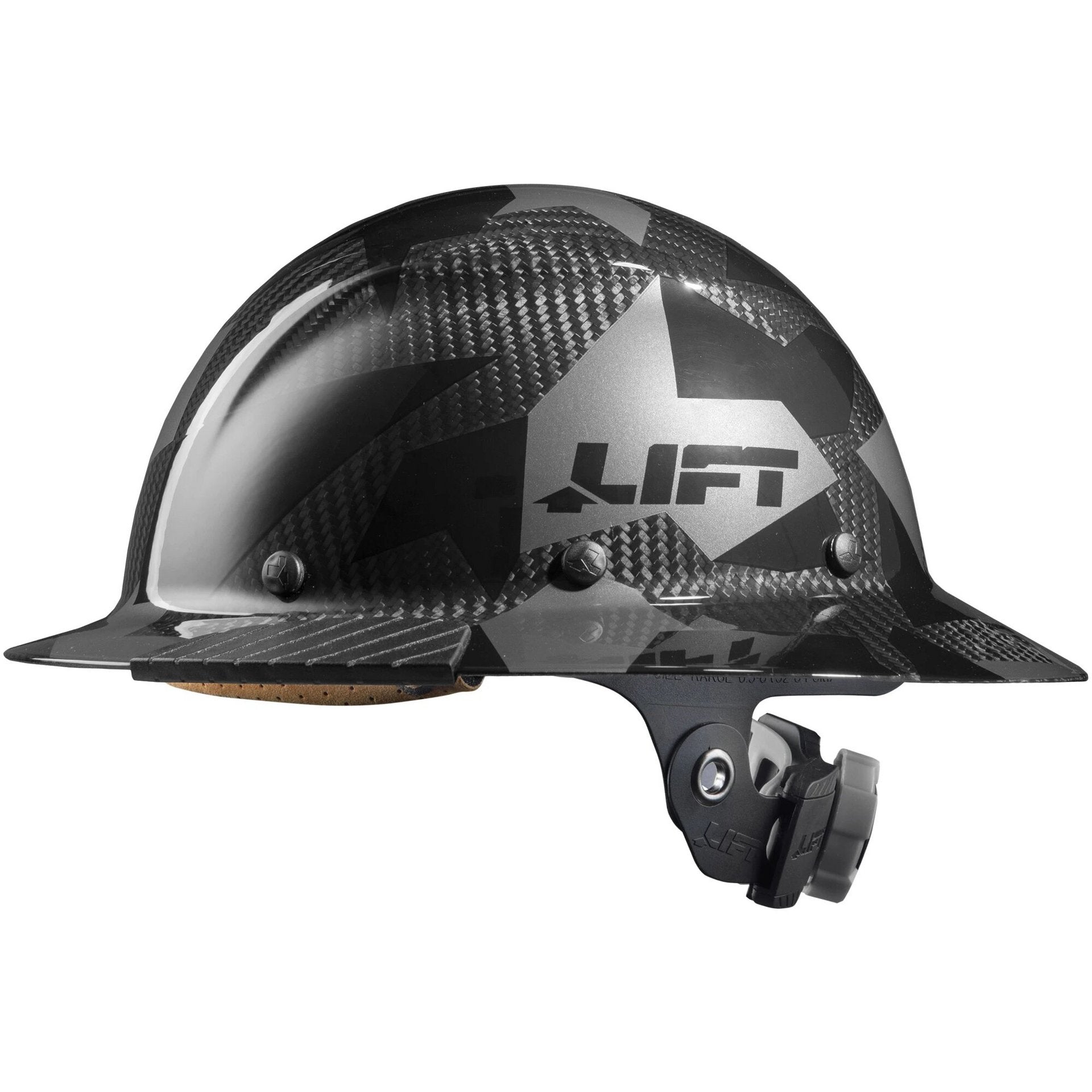 Lift DAX Carbon Fiber Camo Full Brim Hardhat