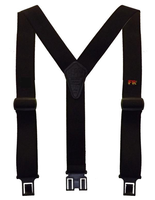 Perry Certified Flame Retardant Suspenders-Black