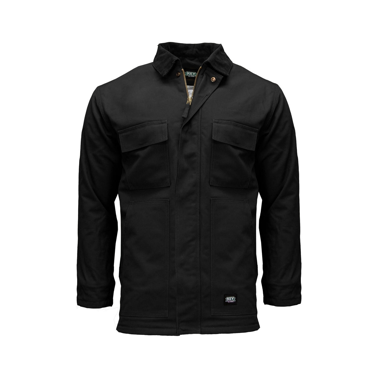 Key Black Insulated Chore Coat