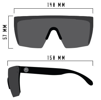Heat Wave Lazer Face Sunglasses: Live Wire Frame/Black Lens Z87+ - HardHatGear