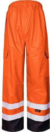 GSS Class E Premium Waterproof Rain Pants Hi-Viz Orange With Black Bottom #6804