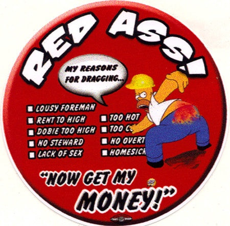 Homer Drag Up Premium Hard Hat Sticker #BW4