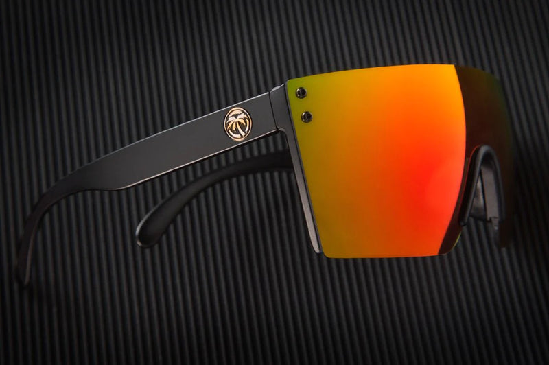 Heat Wave Lazer Face Sunglasses: Black Frame/Sunblast Lens Z87+ - HardHatGear