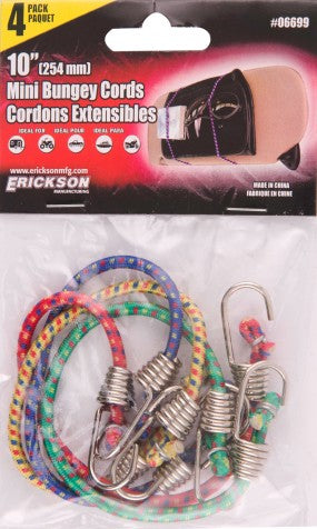 Erickson 10 Mini Bungey 4-Pack - HardHatGear