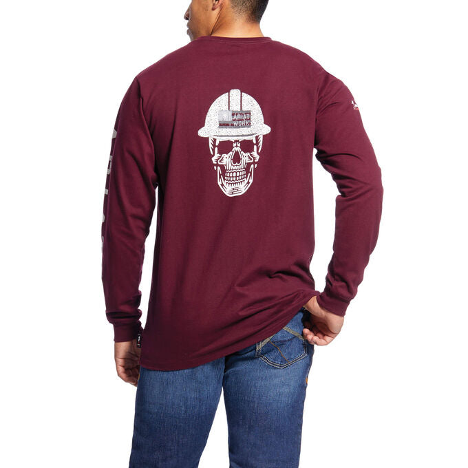 Ariat FR Roughneck Skull Logo T-Shirt - HardHatGear