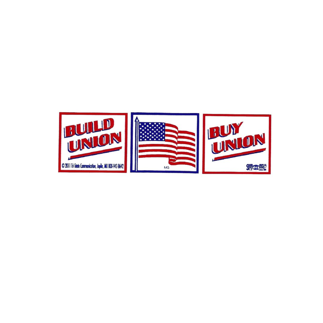 Building America Union Ironworker Bumper Sticker #B313