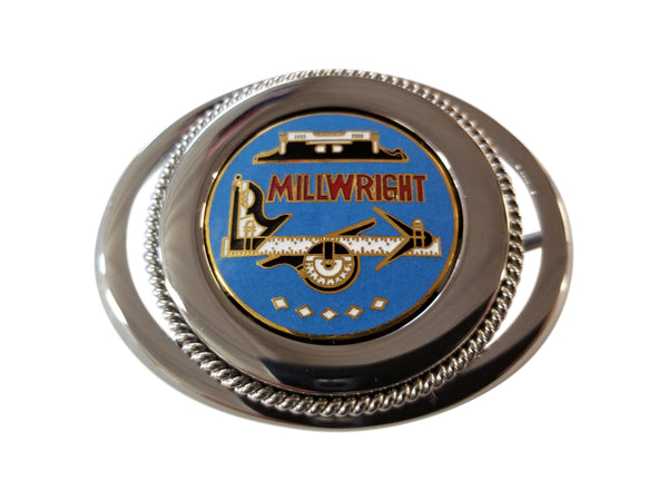 Union Millwright Powerhouse Belt Buckle #BW-BB-MW - HardHatGear