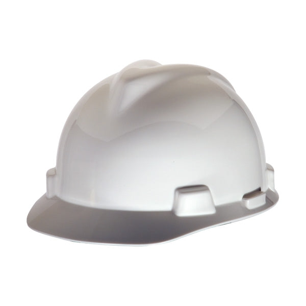 MSA V-Gard Hard Hat - Staz-On Suspension - White #463942 - HardHatGear