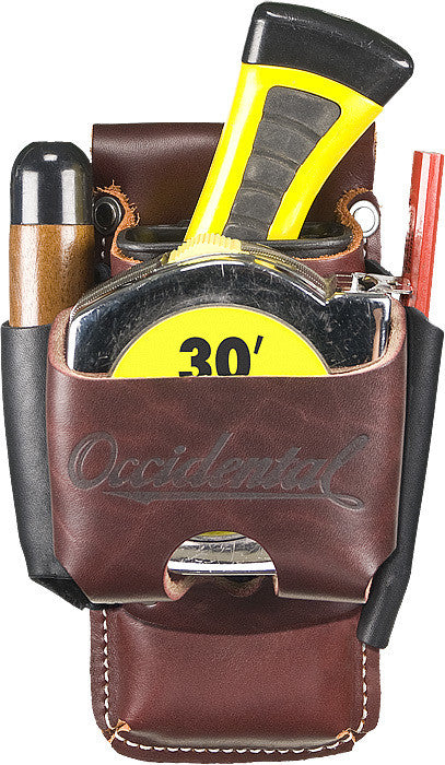 3 Pouch Pro Tool Bag With Tape Holder - Occidental Leather
