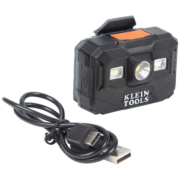 Klein Rechargeable Headlamp and Work Light, 300 Lumens All-Day Runtime #56062 - HardHatGear