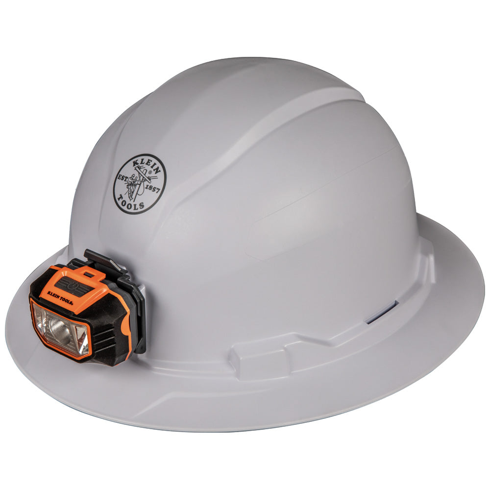 Klein Tools Full Brim Hardhat With Light | HardHatGear