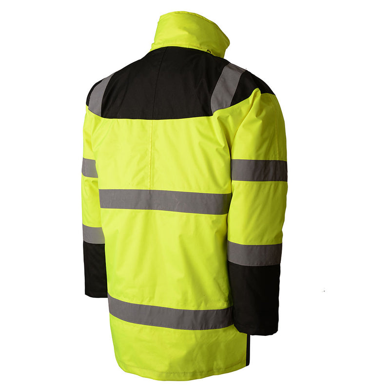 GSS Safety Class 3 Waterproof Fleece-Lined Parka Jacket - HardHatGear