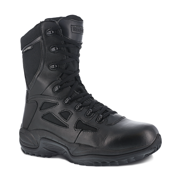 Reebok Men's Rapid Response 8" Side-Zip Waterproof Soft Toe Boot #RB8877 - HardHatGear