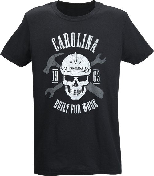 Carolina Skull Built for Work T-Shirt AC201 - HardHatGear