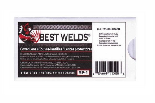 Best Welds Cover Lens, Scratch/Static Resistant, 4 1/4 x 2 #SP-1