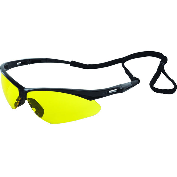 ERB Octane Black Amber Safety Glasses #15328 - HardHatGear