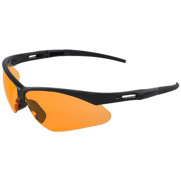 ERB Octane Black Orange Safety Glasses #15343 - HardHatGear