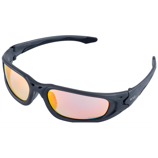 ERB One Nation Exile Gray Revo Gold Mirror Safety Glasses #18018- Discontinued - HardHatGear