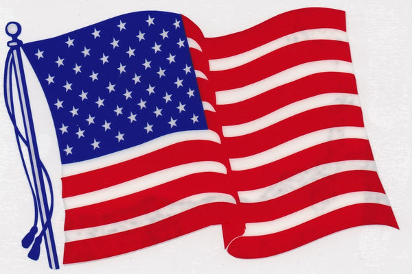 American Flag Window Static Cling