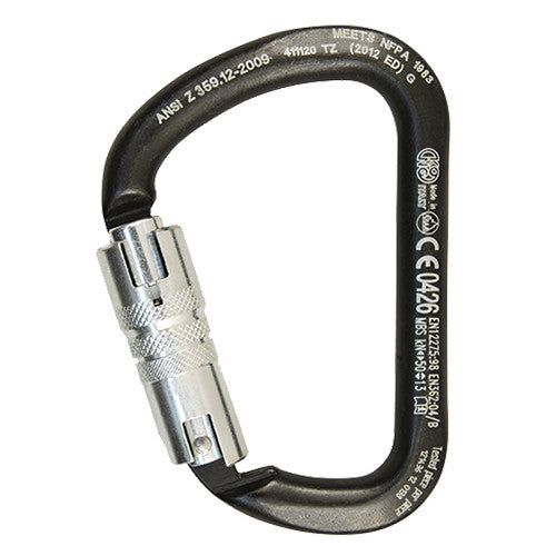 Kong XL ANSI Twist Lock Carbon Steel Carabiner #KNG-411-TZ - HardHatGear