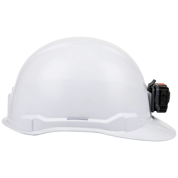 Klein Cap Style Hard Hat with Rechargeable Headlamp Type 1, Class E, White - HardHatGear