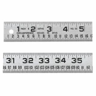 Lufkin Tinner's Steel Circumference Rules, 1 1/4 in x 4 ft, Steel #954FTN