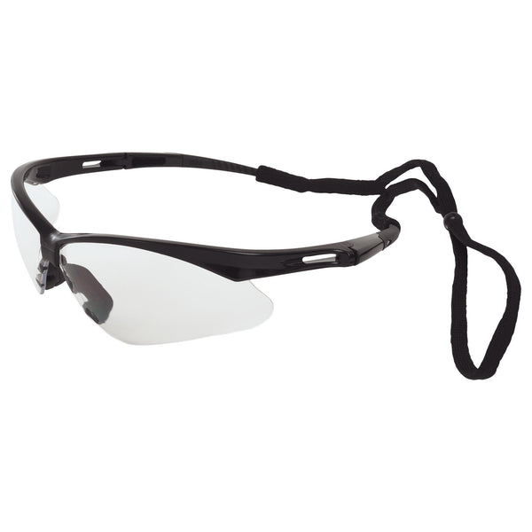 ERB Octane Black Clear Safety Glasses #15325 - HardHatGear