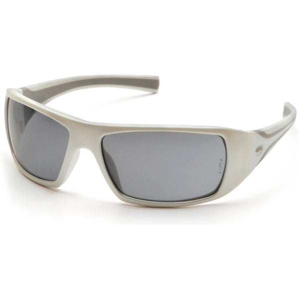 Pyramex Goliath White Frame Gray Lens Safety Glasses #SW5620D - HardHatGear
