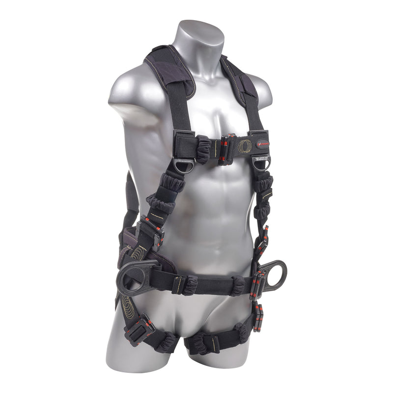 KStrong® Kapture™ Element Arc Flash Rated 5-Point Full Body Harness Padded with Belt, 3 D-rings, Mating Buckle Legs and Chest (ANSI) - HardHatGear