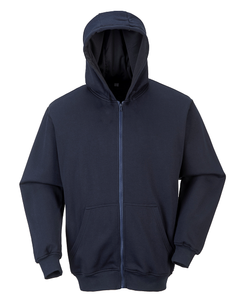 Portwest FR Hooded Zip Sweatshirt - HardHatGear