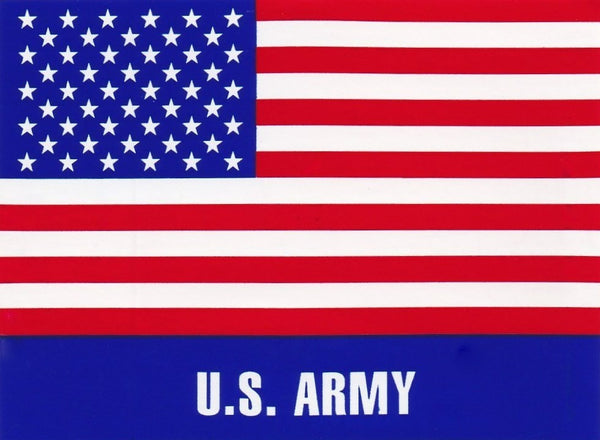 'U.S. Army' American Flag Hard Hat Sticker