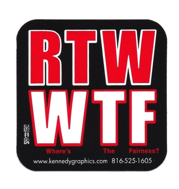 RTW/WTF Hard Hat Sticker #S110 - HardHatGear