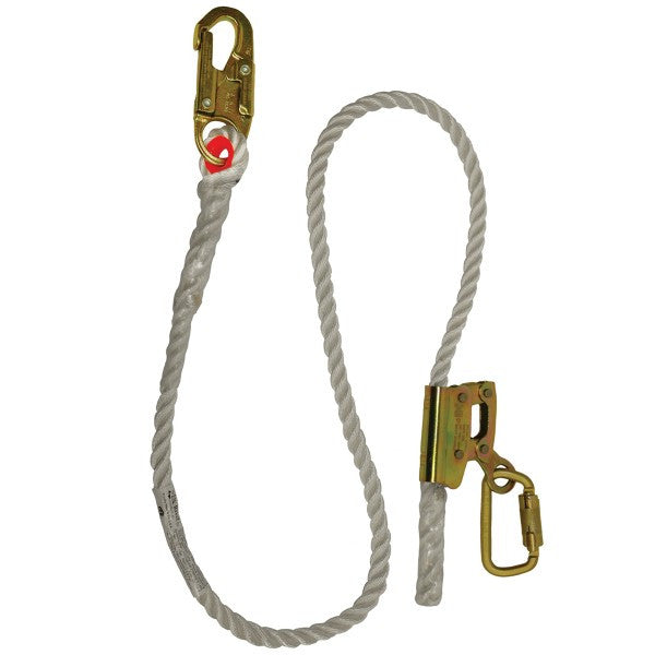 Elk River 34406 Quick-Adjustable Nylon Rope Positioning Lanyard with Carabiner