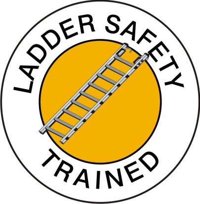 Ladder Safety Trained Hard Hat Marker HM-136 - HardHatGear