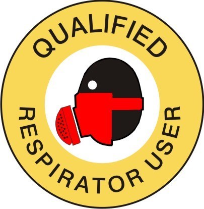 Qualified Respirator User Hard Hat Marker #HM-139 - HardHatGear