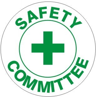 Safety Committee with Cross Hard Hat Marker - HardHatGear