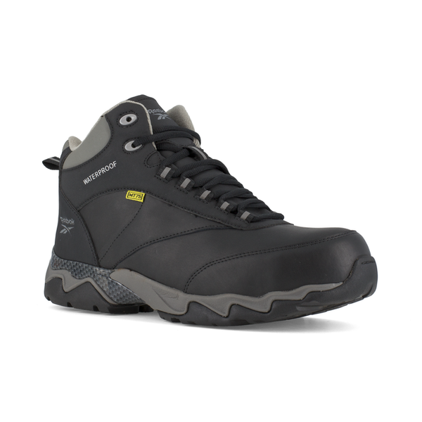 Reebok 6" Internal Metatarsal Black/Grey Composite Toe Shoe #RB1067 - HardHatGear