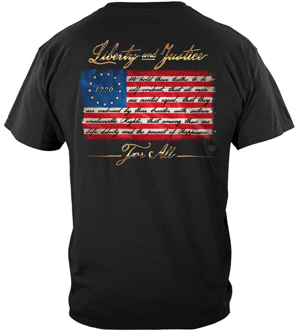 Patriotic 1776 Betsy Ross Flag Liberty and Justice For All #RN2464 - HardHatGear
