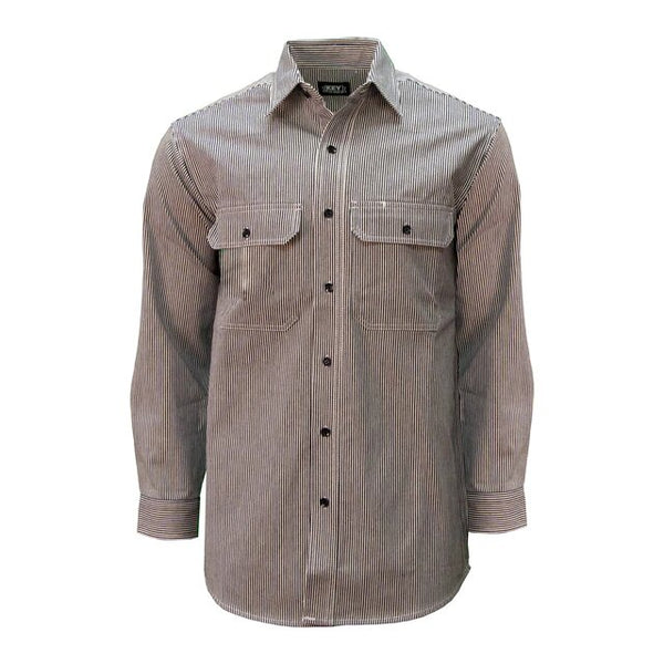 Key Hickory Ironworker Pinstripe Denim Shirt #575.47 - HardHatGear