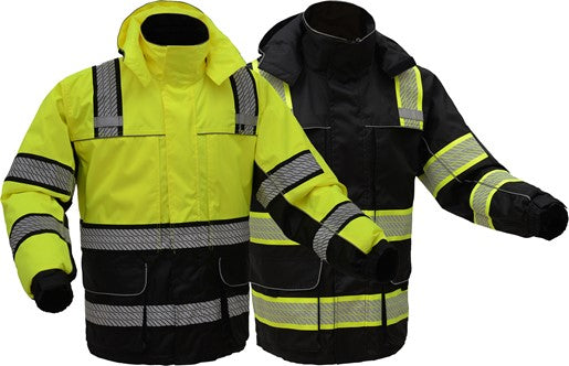GSS Safety ONYX Rip Stop Parka with Removable Fleece Liner-Teflon Protection - HardHatGear